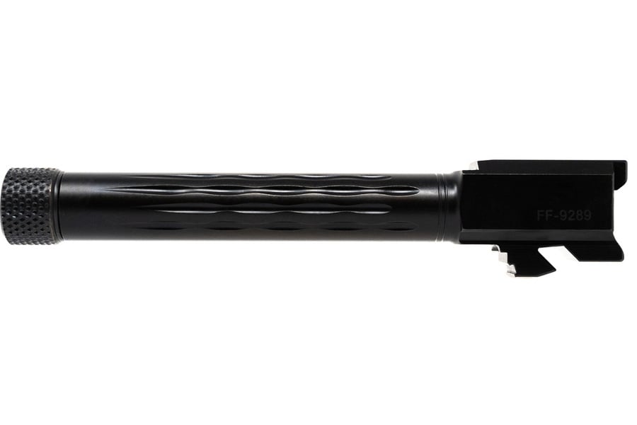 Faxon Firearms Faxon Match Series Flame Fluted Threaded Barrel for G17 Gen 5 9mm Nitride